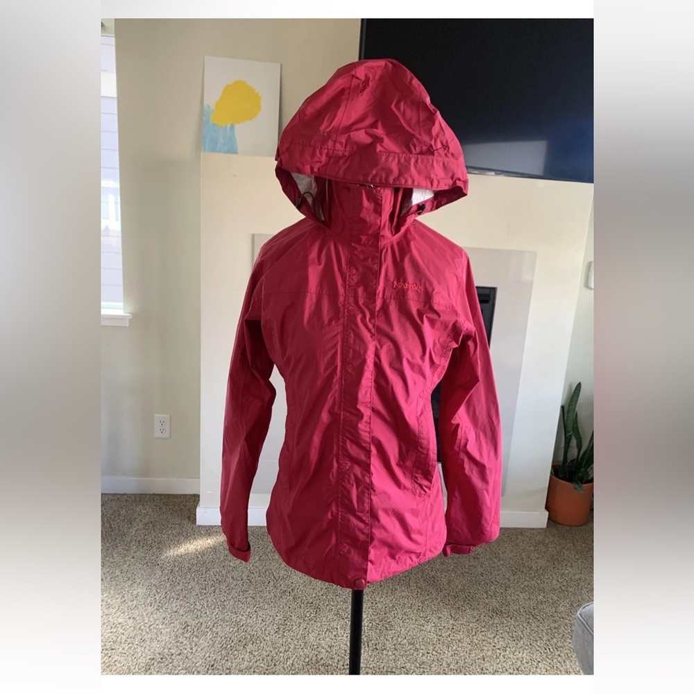 Marmot Hooded Jacket Full Zip Long Sleeve Women's Small Outdoor Nylon Packable - Picture 1 of 13